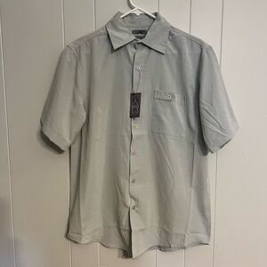 Bruno sueded‎ short sleeve button-down size M NWT